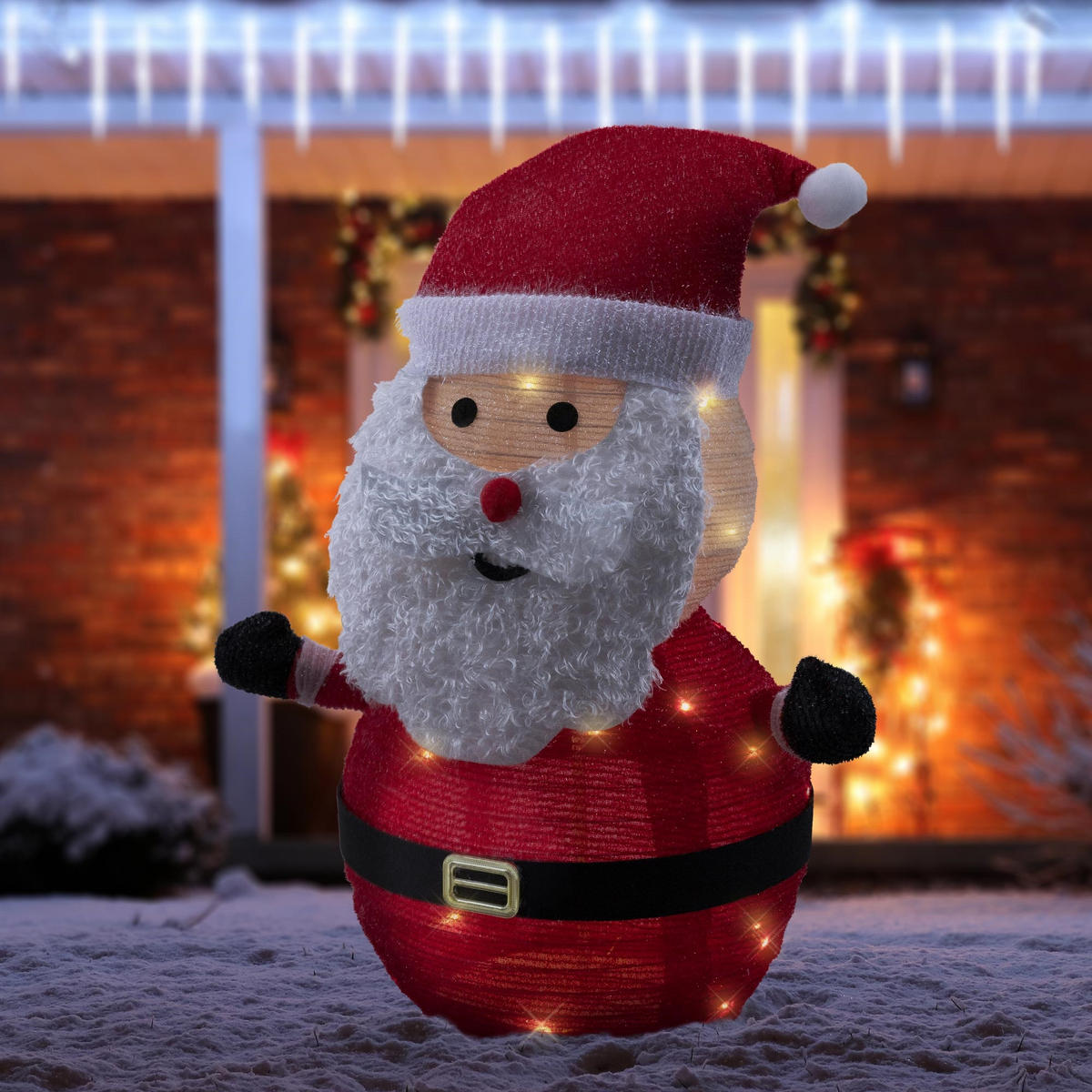 WEIHNACHT Santa - Rot, Kunststoff (58/68/32cm) - ECD-Germany
