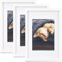 BILDERRAHMEN Galeria 13x18cm Weiß (3tlg) - Weiß, Holzwerkstoff (25/2/37cm) - BoMoe