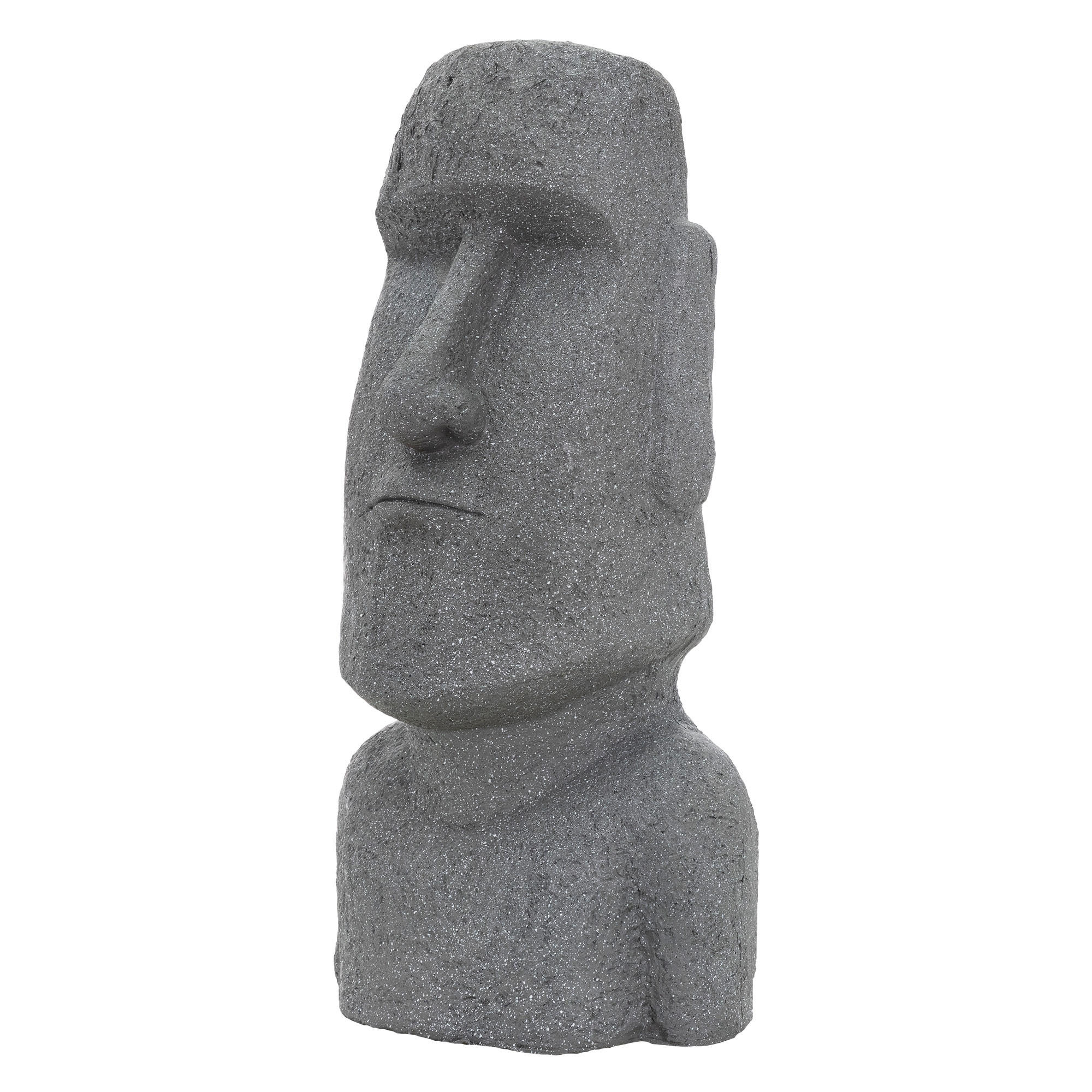 OSTERINSEL-KOPF 78 cm - Grau, Stein (26/78/37cm) - ECD-Germany