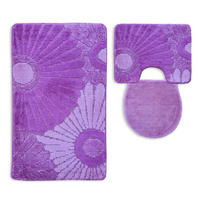 BADEMATTE Set 3 tlg LILA - Lila, Textil (60/100cm) - ROLFNERS