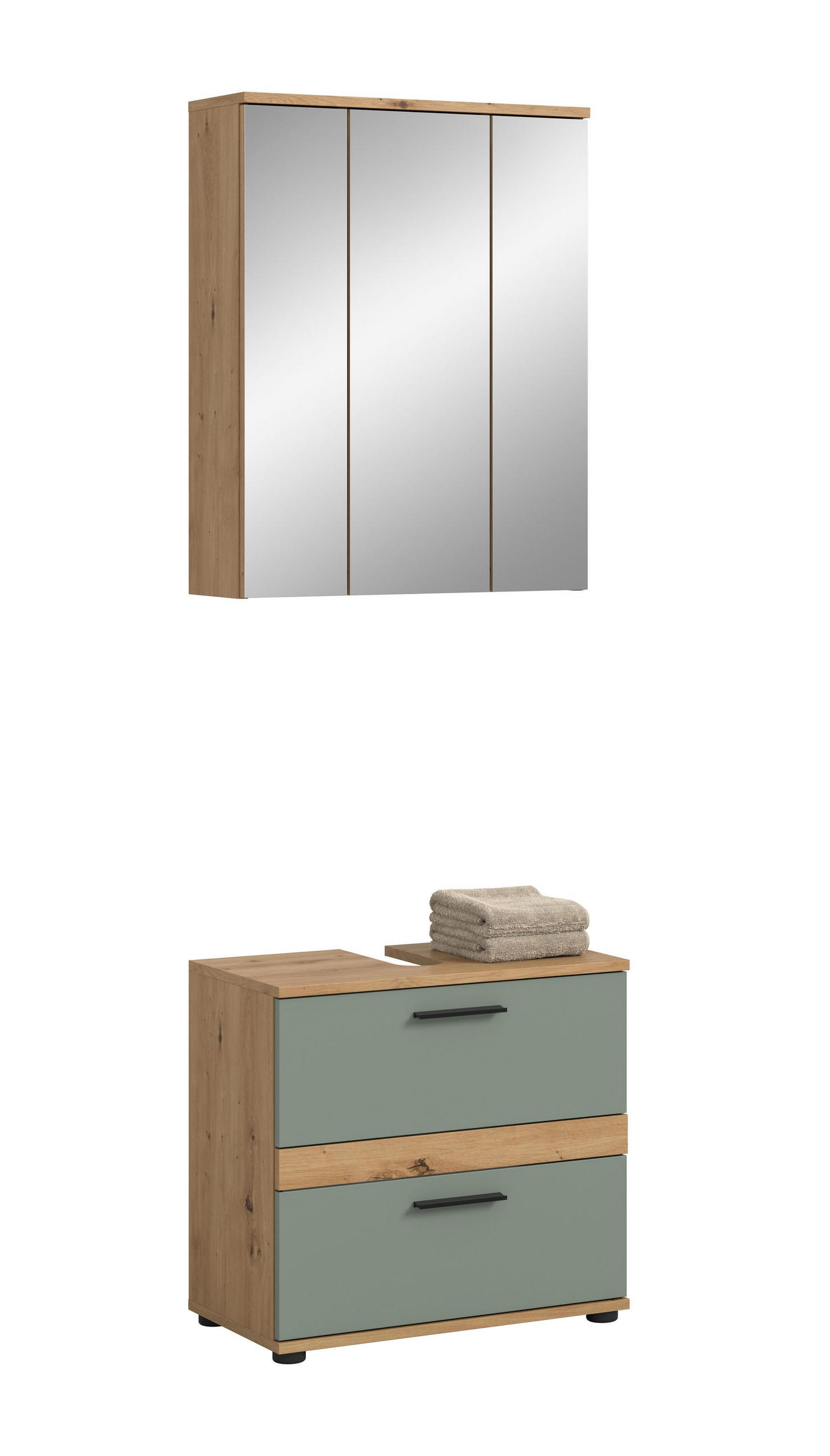Homes & Jones Badezimmer Eiche Artisan 60x191x34 cm
