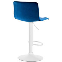 BARHOCKER Hope Samt W blau - Blau, Textil/Metall (43/100/48cm) - TPFLiving