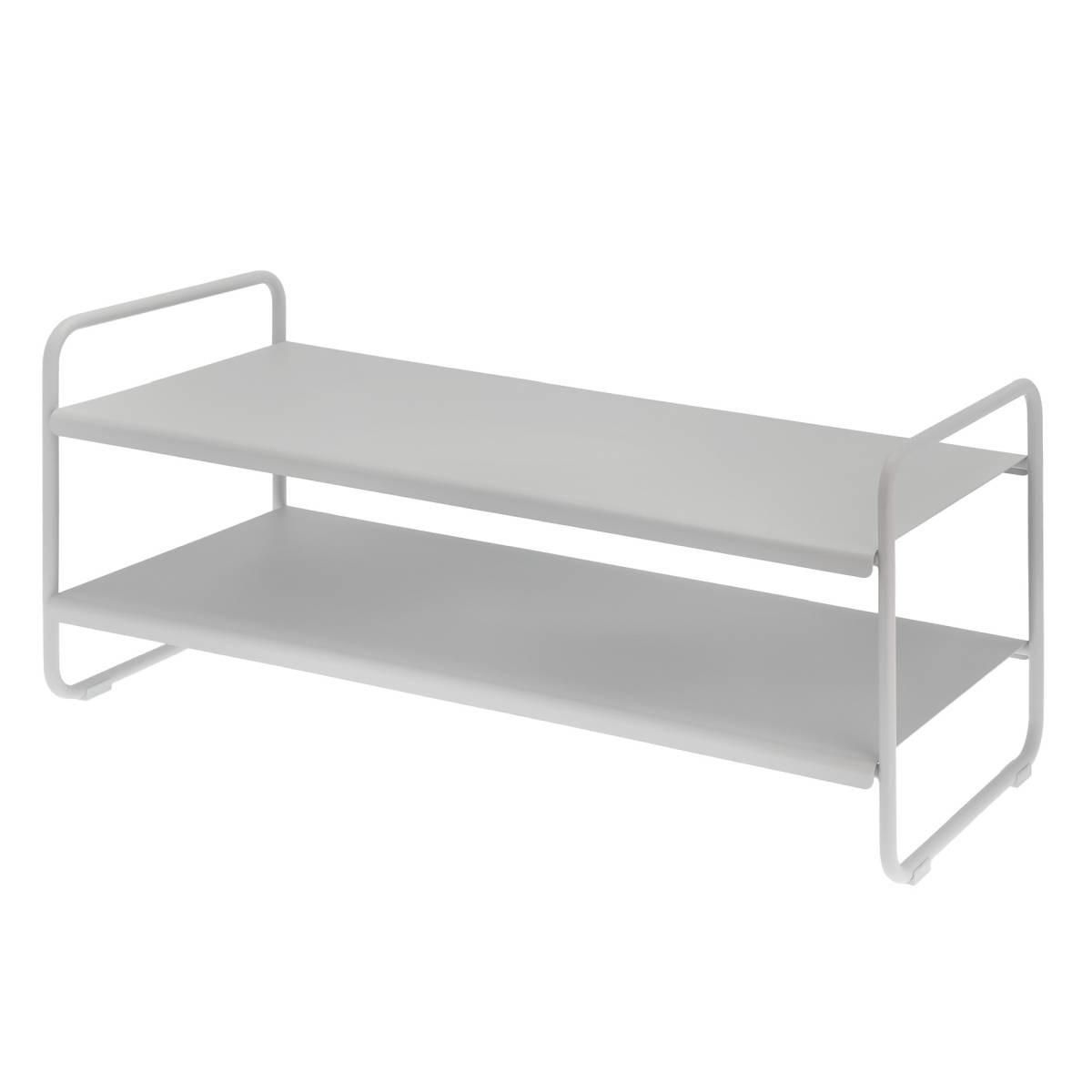 SCHUHREGAL A-Collection grau schmal 33/80/33 cm - Grau, Metall (80/33/33cm) - Zone Denmark
