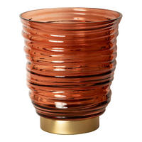 WINDLICHT Lane Braun 16/16/17cm - Braun, Metall (16/17/16cm) - PTMD Collection