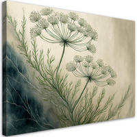 WANDBILD pflanzen botanicals abstrakt - Beige, Textil (60/40cm) - Feeby