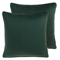 ZIERKISSENHÜLLE VELVET SIGNATURE - Grün, Textil (45/45cm) - Tom Tailor