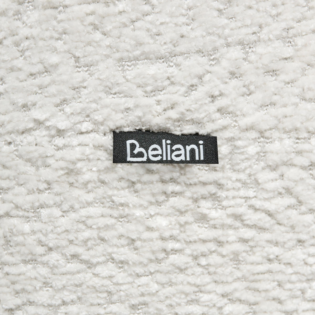 DREHSESSEL Chenillegewebe Cremeweiß Kuolpa - Weiß, Textil (67/69/75cm) - Beliani