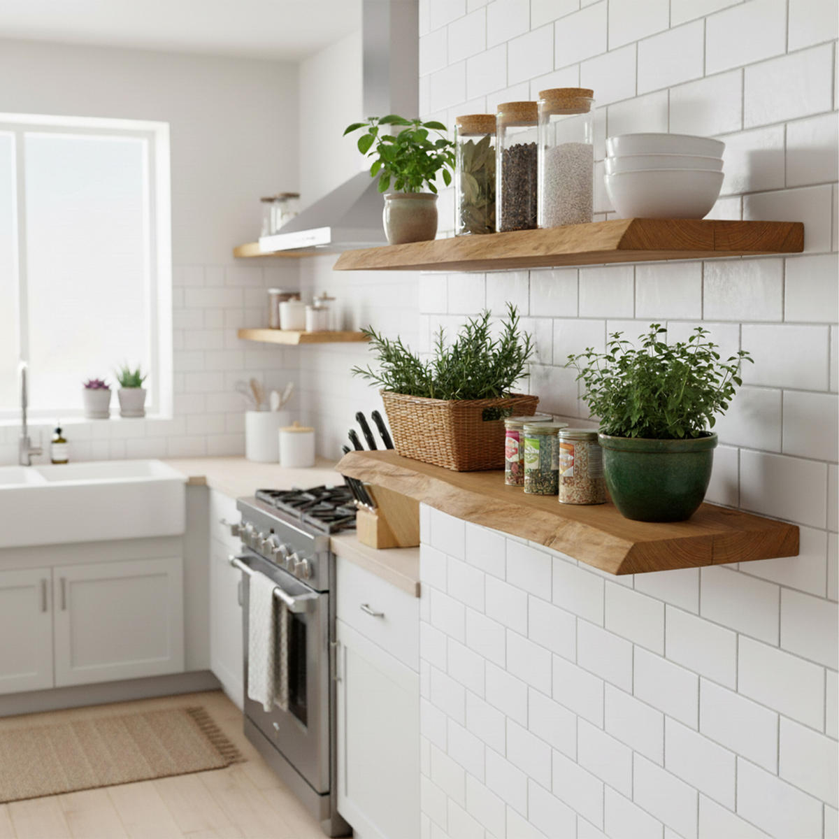 WANDREGAL - Braun, Holz (70/3/22cm) - Relaxdays