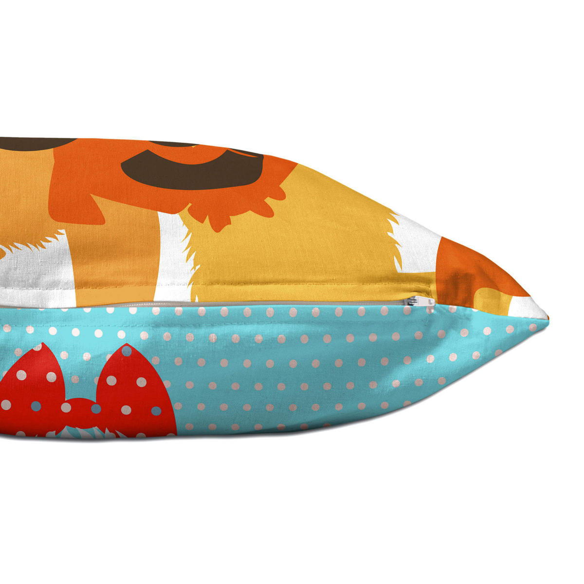 KISSENBEZUG dogs 50x30 cm mehrfarbig - Multicolor, Textil (50/30cm) - Happy Friday