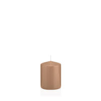STUMPENKERZEN Caramel Ø 58 x 80 mm, 16 Stück - Beige, Paraffin (6/8cm) - Wiedemann Kerzen