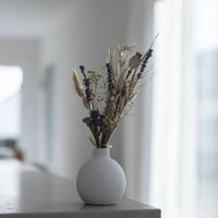 TROCKENBLUMENSTRAUSS Mini Wildblume blau - blau - Blau, Naturmaterialien (30cm) - Lykke & You