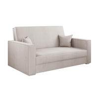 SOFA, Schlaffunktion - America Stoff Poso Beige - Beige, Holz (137/77/112cm) - Kaiser Möbel