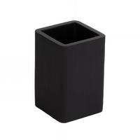 ZAHNBÜRSTENBECHER Garbo - Schwarz, Kunststoff (7.5/11/7.5cm)