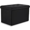 SITZBOX Ravello XL mit Knöpfen Samt Schwarz - Schwarz, Textil (60/38/38cm) - Komodee