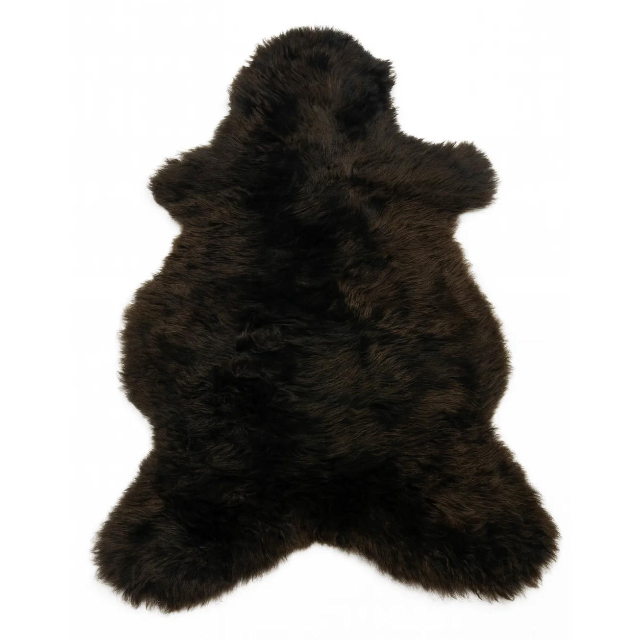 SCHAFFELL Naturbraun Hellbraun & Dunkelbraun Unikat ca. 120 cm - Dunkelbraun, Fell (70/120cm) - Provellus