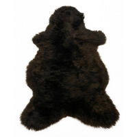 SCHAFFELL Naturbraun Hellbraun & Dunkelbraun Unikat ca. 120 cm - Dunkelbraun, Fell (70/120cm) - Provellus