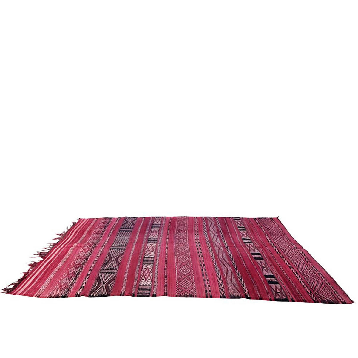 BERBERTEPPICH aus reiner Wolle 150x 282 cm - Pink, Naturmaterialien (150/282cm) - AFK Living