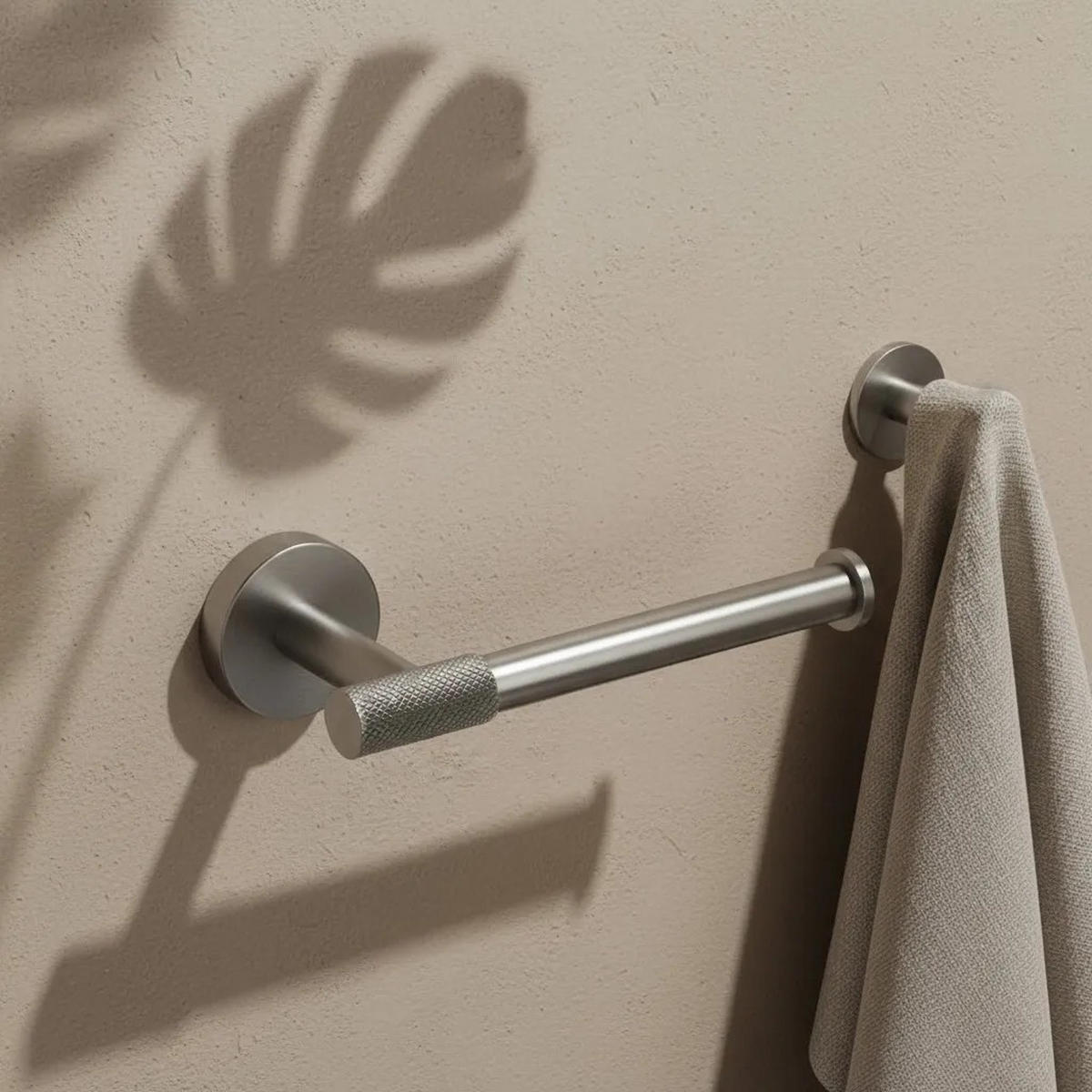 HALTER Für Toilettenpapier Rea 5709 Galo Brush Nickel - Nickelfarben, Metall (8/5/17cm) - REA