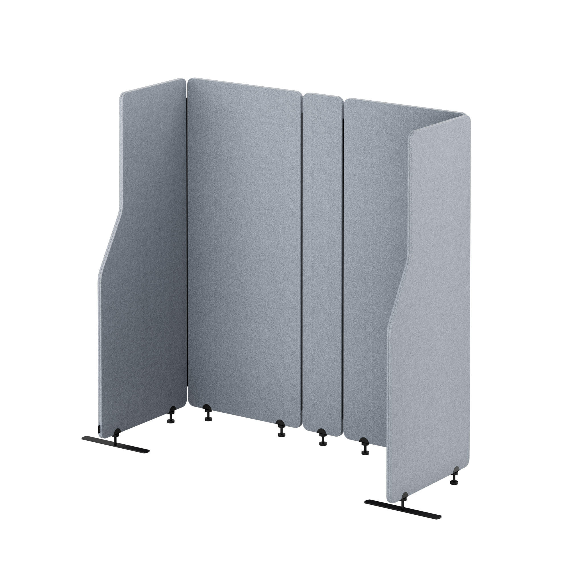 AKUSTIKSCHUTZWAND SADIE - Grau, Metall (260/145/2cm) - Jan Nowak