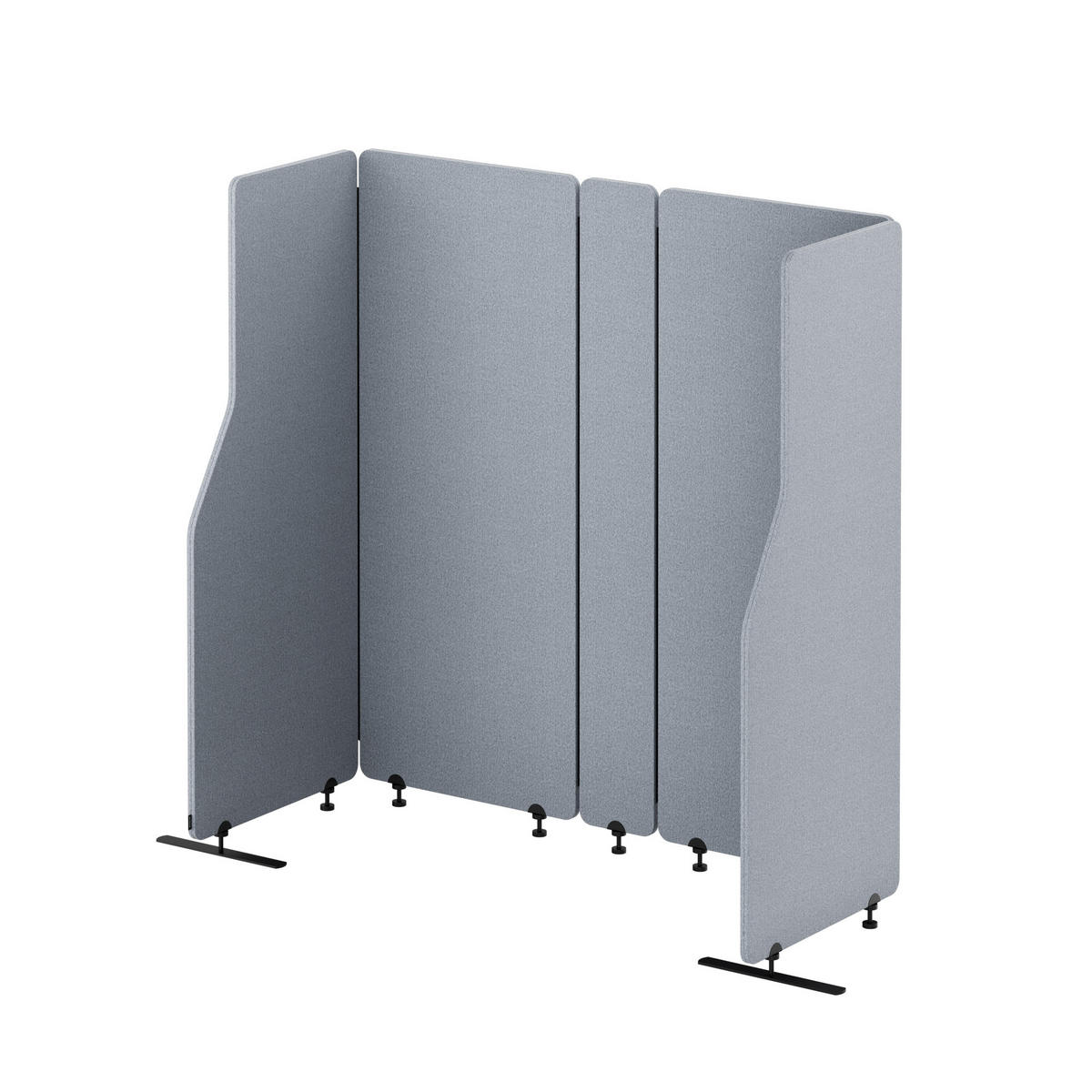 AKUSTIKSCHUTZWAND SADIE - Grau, Metall (260/145/2cm) - Jan Nowak