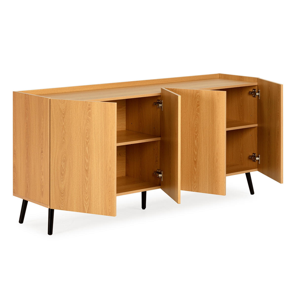 SIDEBOARD Siren 4 türen Eichenfarbe - Honigeiche, Holzwerkstoff (160/76/40cm)