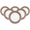 SPEISETELLER Liberty Pure Colors Cocoa Brown ø 27 cm 6er Set - Braun, Keramik (27.3cm) - Seltmann Weiden