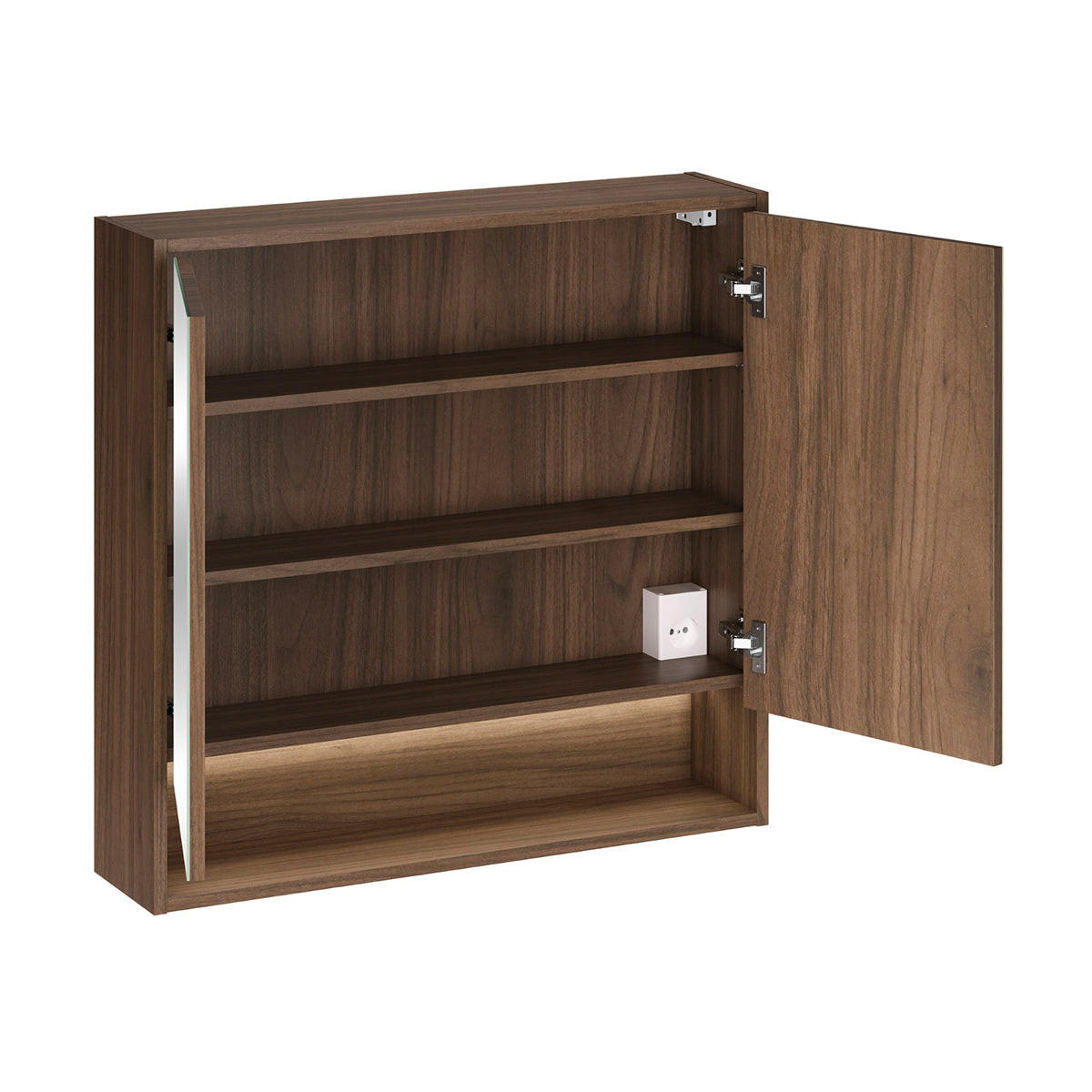 KOUPELNOVÝ NÁBYTEK 80cm Edmé 2er-Set Dřevo - hnědá, kompozitní dřevo (80/52.2/46cm) - Petits-meubles