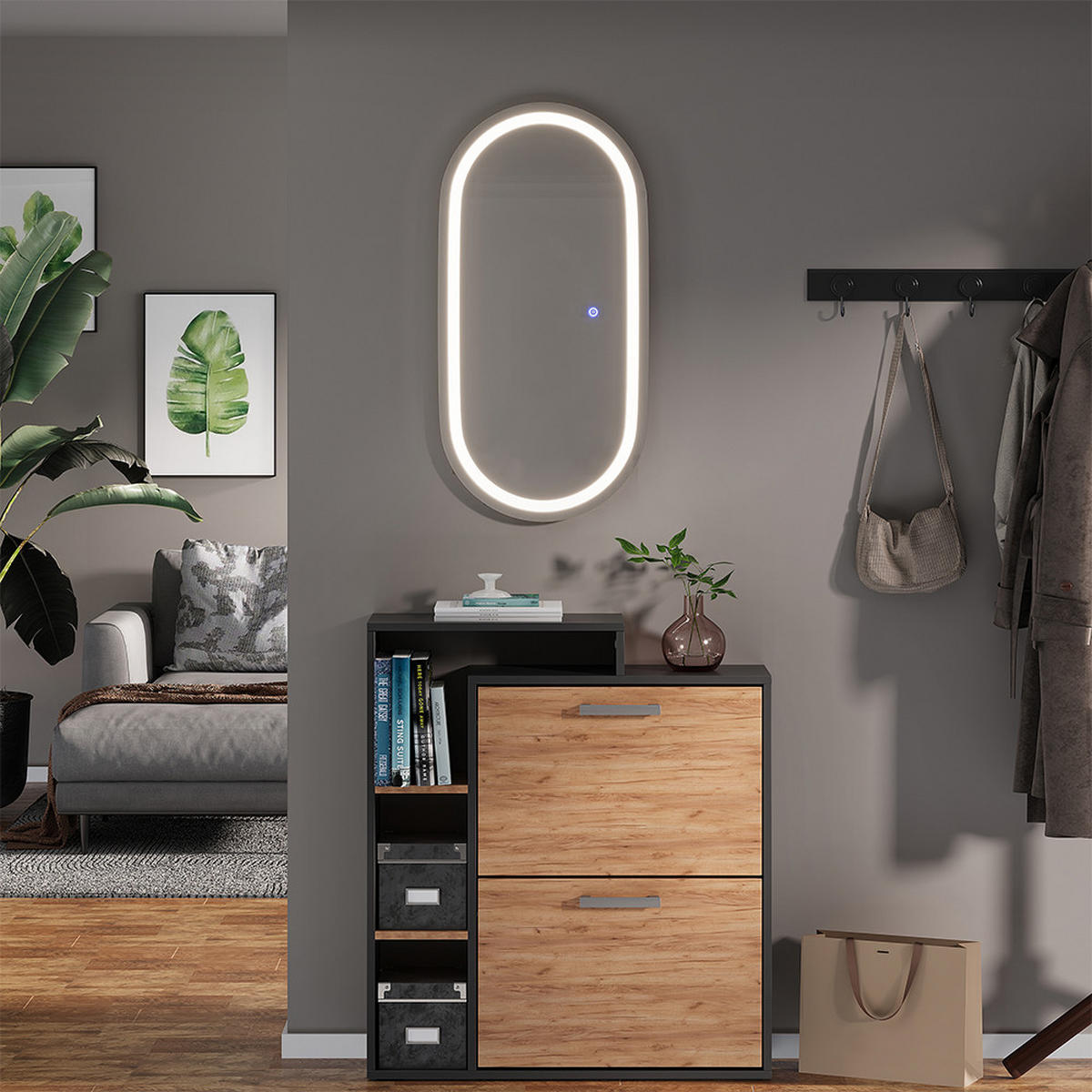 KOUPELNOVÉ ZRCADLO Miral Sklo - čirá, sklo (80/2.8/40cm) - Vicco