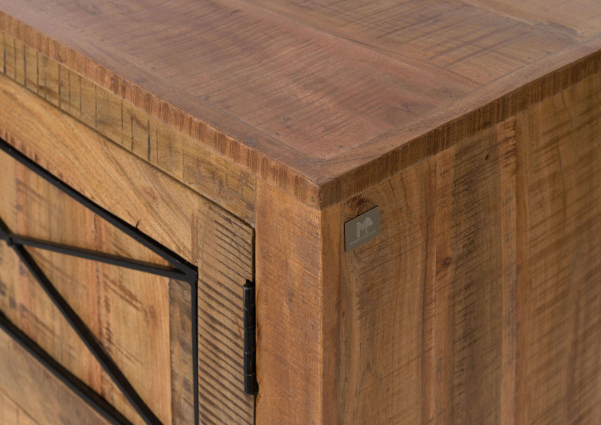 TV-BOARD Akazie 220x40x50 natur versiegelt NATURE OF SPIRIT #244 - Braun, Holz (220/50/40cm) - Massivmoebel24