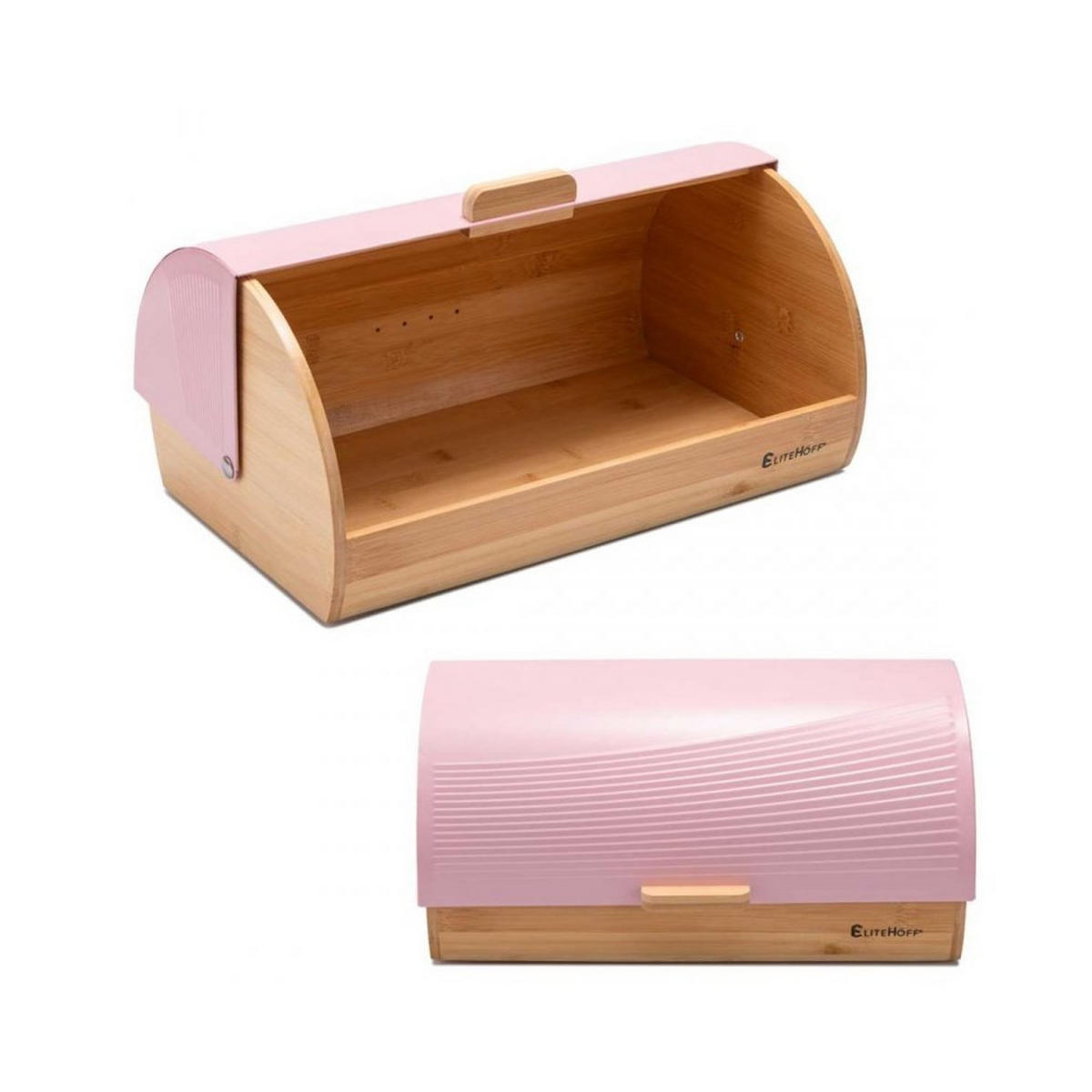 BROTKASTEN Rosa 38/25/19 cm 66077 - Pink, Metall (25/19/38cm) - Elitehoff