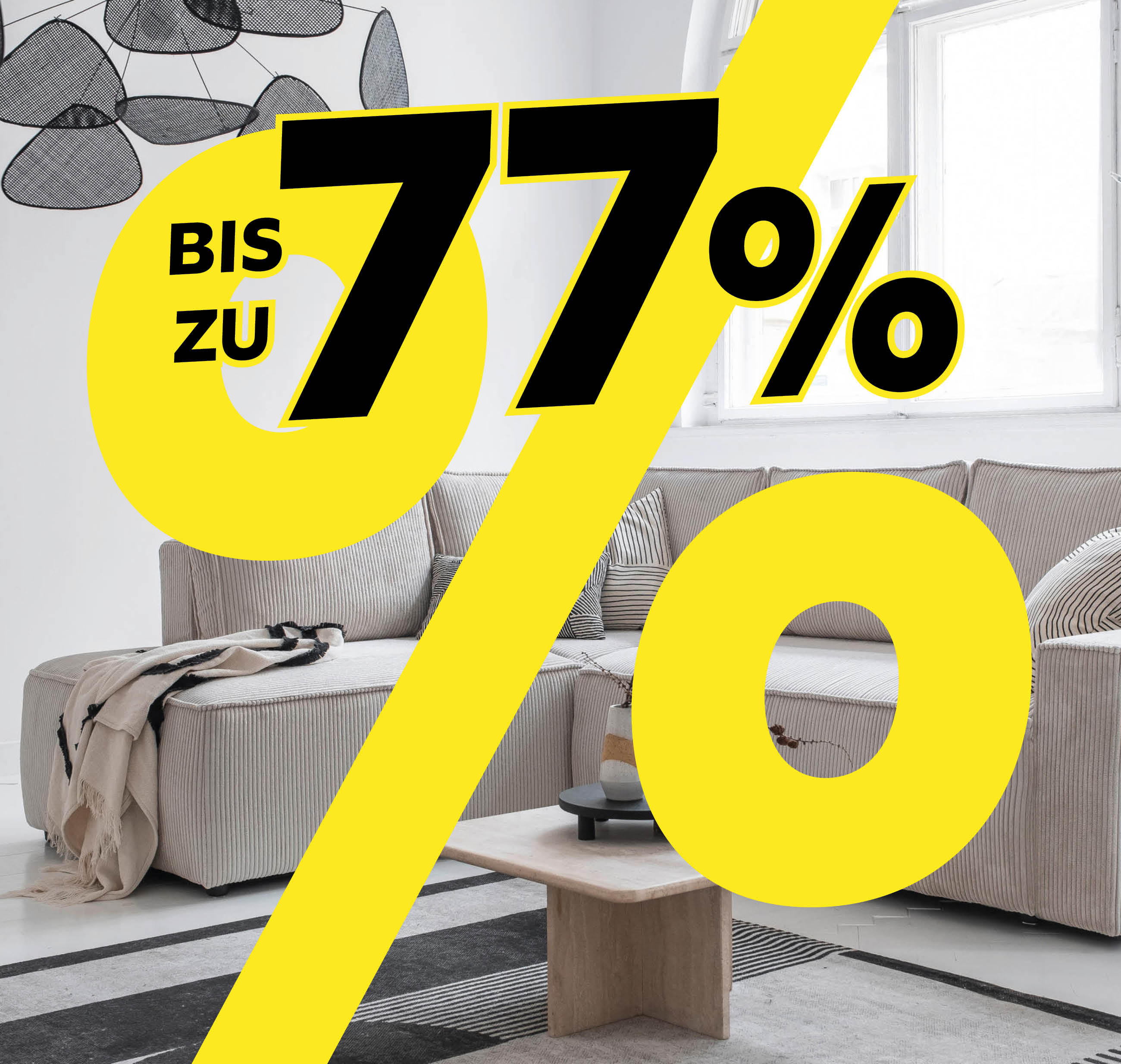 Bis zu 77%