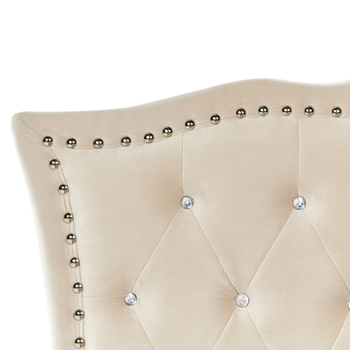 BETT 90/200cm Beige Metz - Beige, Textil (90/200cm) - Beliani