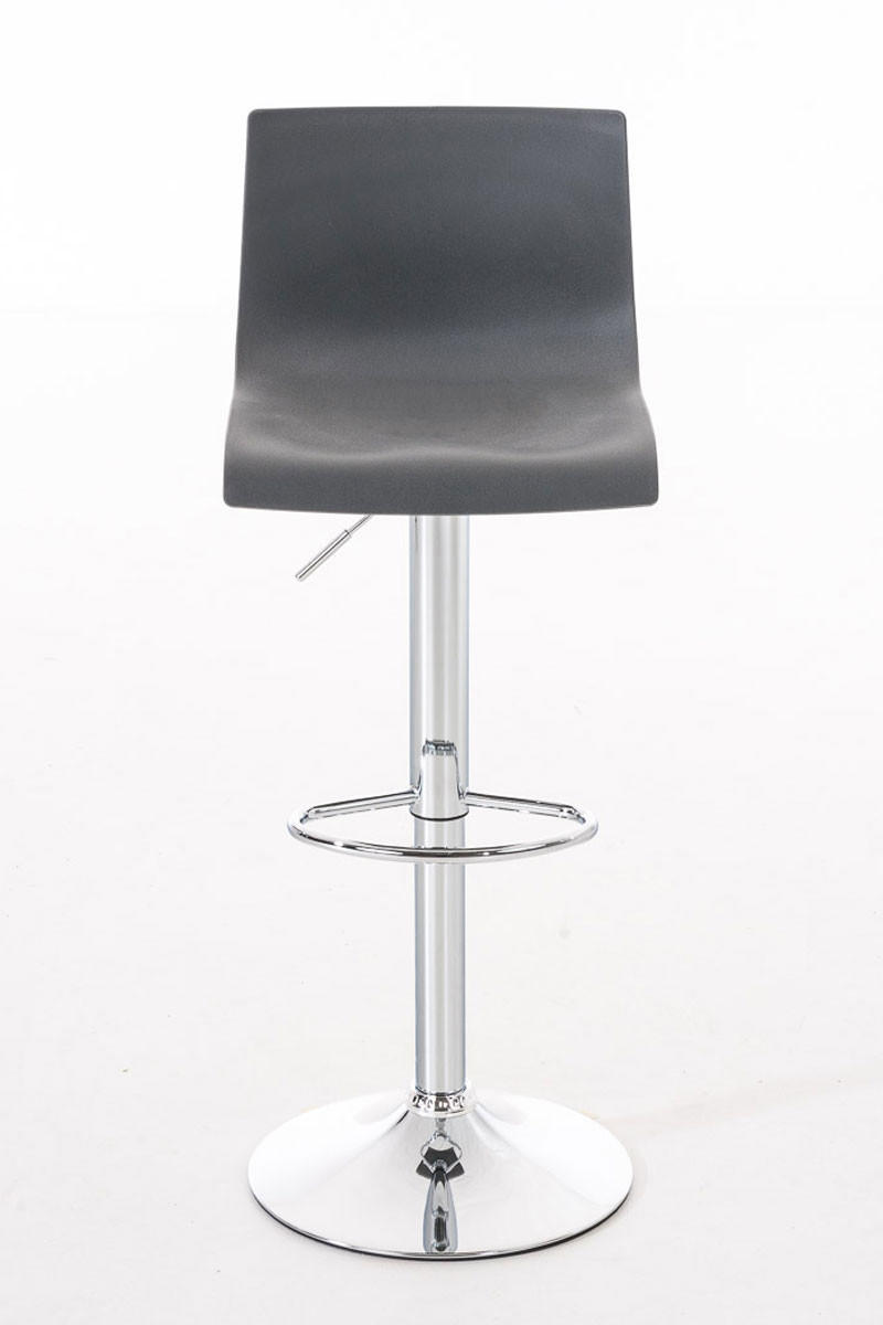 BARHOCKER BERLIN Grau Kunststoff - Grau, Kunststoff/Metall (39/84/36cm) - DELUKE