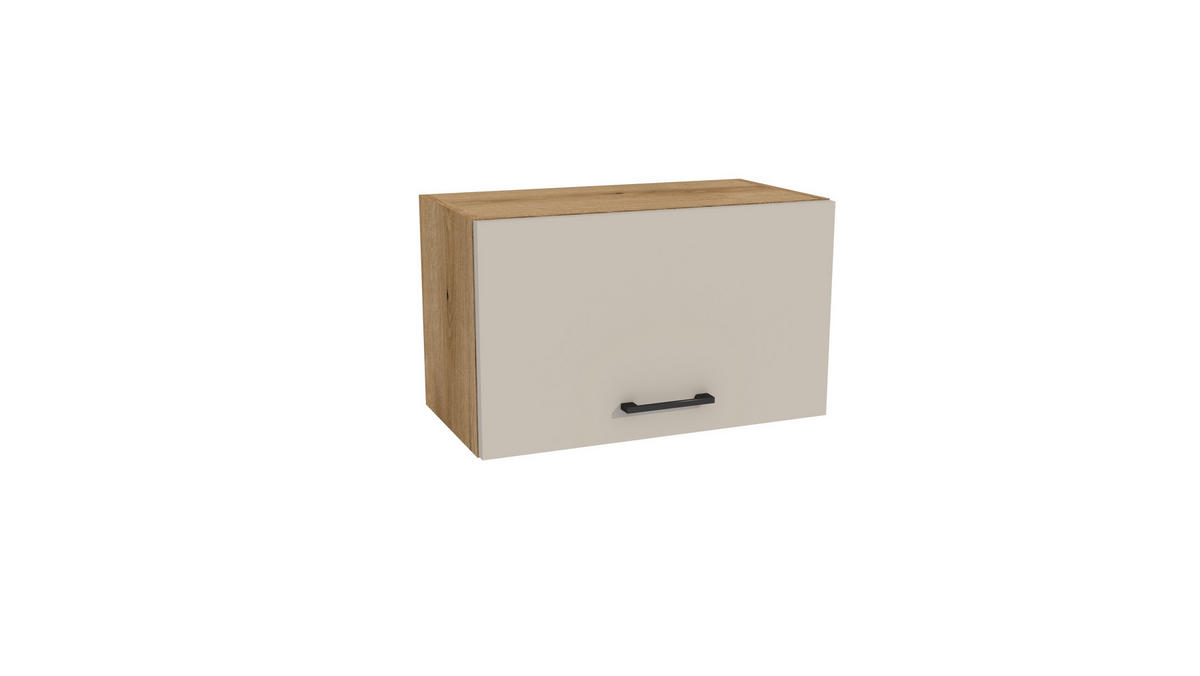 KÜCHENZEILE 200 cm mit Arbeitsplatte - SIMPLY Z7 - in Kaschmir Matt / Eiche - Kaschmir/Eichefarben, Holz/Holzwerkstoff (200/212/53cm)