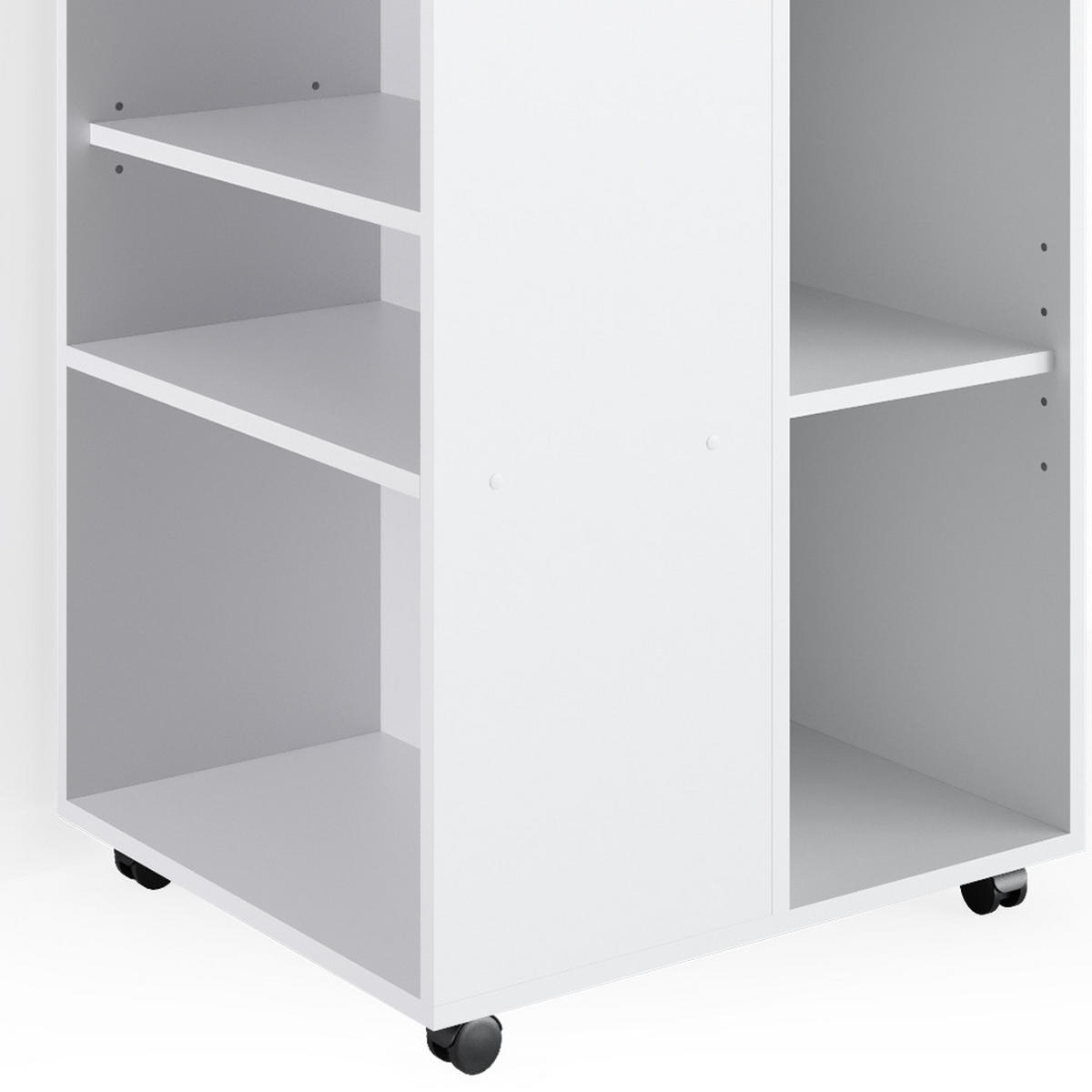 ROLLCONTAINER Weiß 59.4 x 52.6 cm - Weiß, Holzwerkstoff (59.4/72/52.6cm) - Vicco