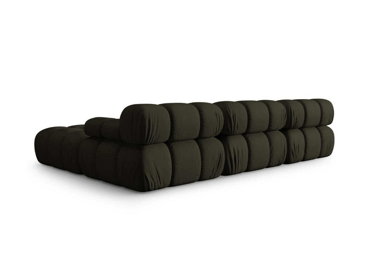 SOFA modular Bellis aus 3D-Stoff Amazonasgrün 4 Sitzplätze - Waldgrün, Textil (188/70/282cm) - Micadoni