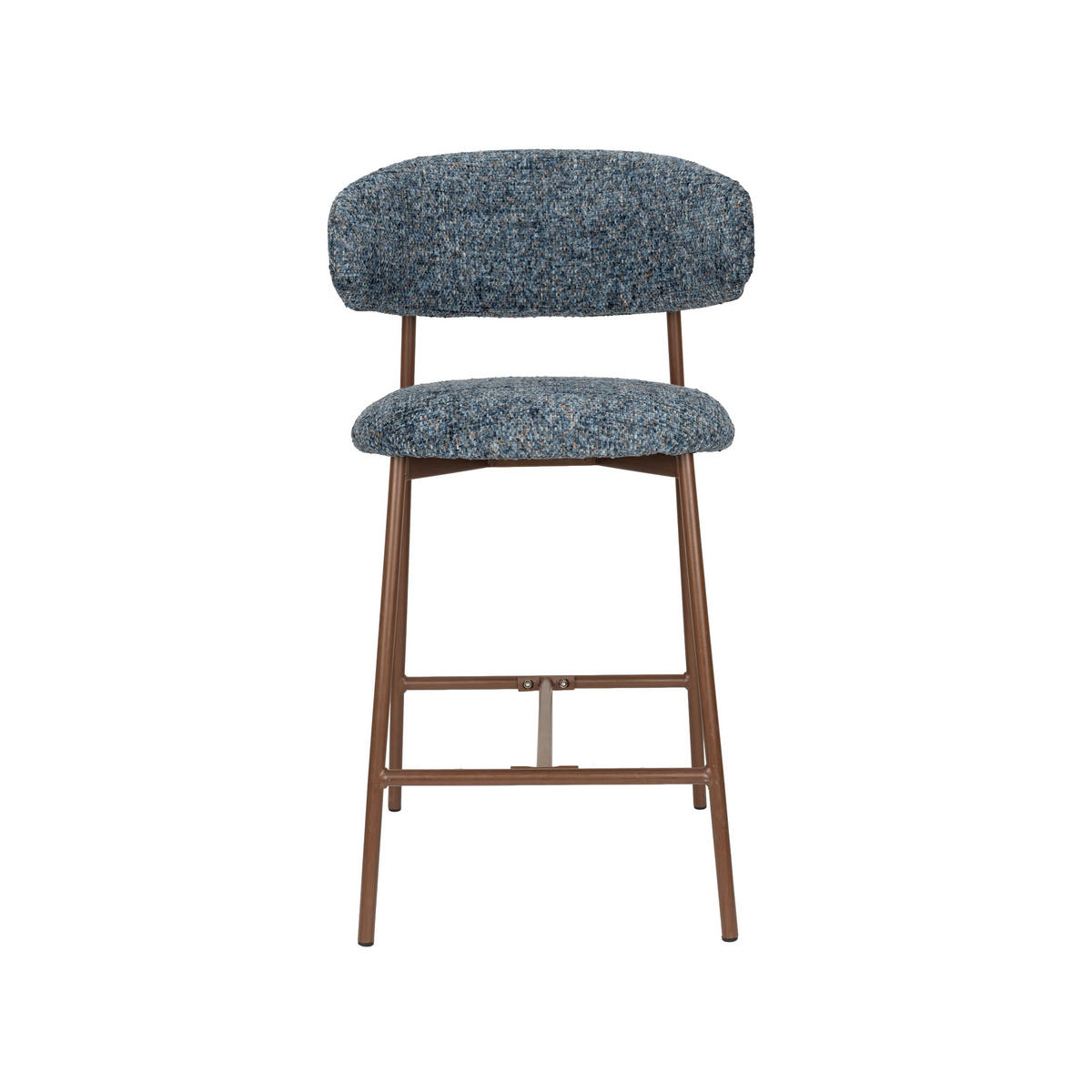 BARHOCKER Claes mit Rückenlehne 65 cm Blau - 2 er Set - Blau, Kunststoff (44/94/51cm) - Housecraft Living