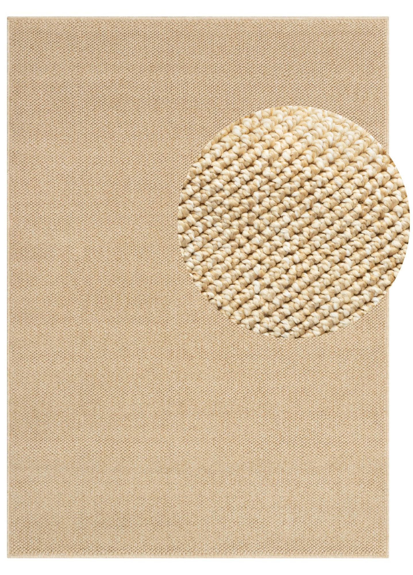 TEPPICH CALMA beige modern 80/150 cm - Beige, Textil (80/150cm) - Tapiso