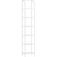 BÜCHERREGAL 6 Ebenen Weiß 30 x 33,6 x 182,5 cm - Weiß, Metall (33.6/182.5/30cm)