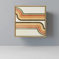 SIDEBOARD EXCEPTIONAL STREAM, Eichefarben, 57,5x42x57,5 cm, Ohne Füße - Eichefarben/Multicolor, Holzwerkstoff (57.5/57.5/42cm) - SpaceRebels