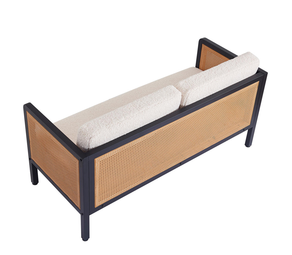 SOFA Wolle Weiß - Weiß, Textil (160/82/68cm) - Nordlys