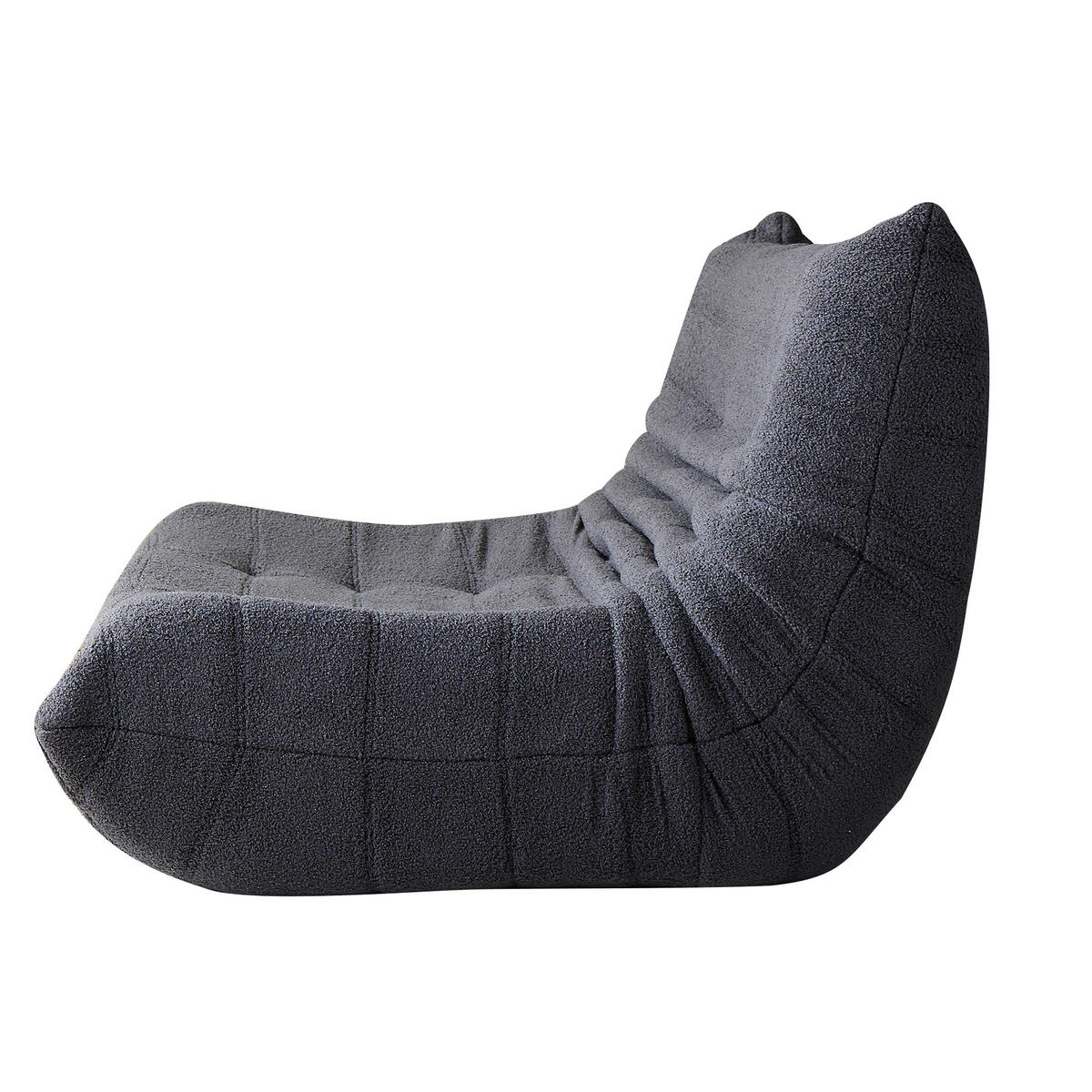 LIEGESESSEL 149/120/82 cm Schwarz Ergonomische Unterstützung für Schlafzimmer Wohnzimmer - Schwarz, Textil (120/82/149cm) - OKWISH