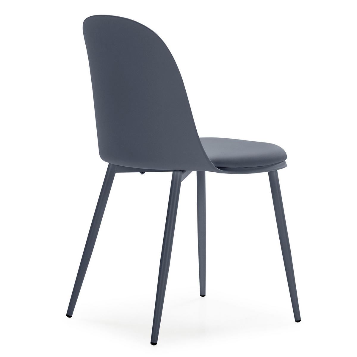 STUHL 4er-Set Kana blau - Blau, Kunststoff/Metall (45/83/51cm) - VS Venta-stock