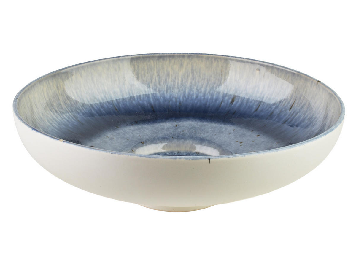 SCHALE Basic Nature Blau 23x23x7 cm Keramik - Blau, Keramik (23/23/7cm) - Mondex