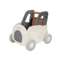 LAUFLERNHILFE 4 in 1 Trolie grau Ziehspielzeug, Rutscher, Aufbewahrungsbox - Silberfarben, Kunststoff (45/51/53cm) - Kikka boo