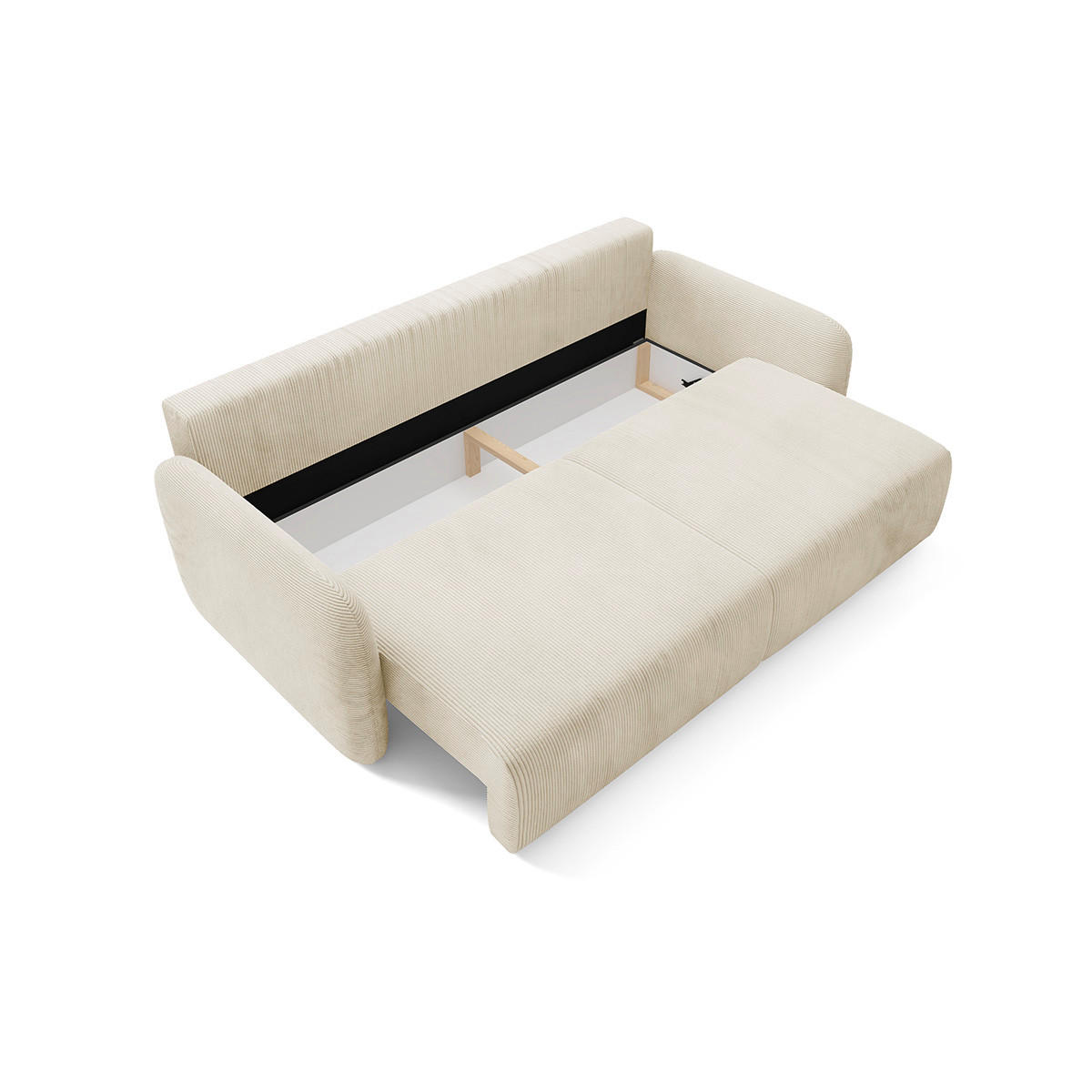 SOFA Dora 3 Sitzplätze Beige - Beige, Holz (233/92/110cm) - Petits-meubles