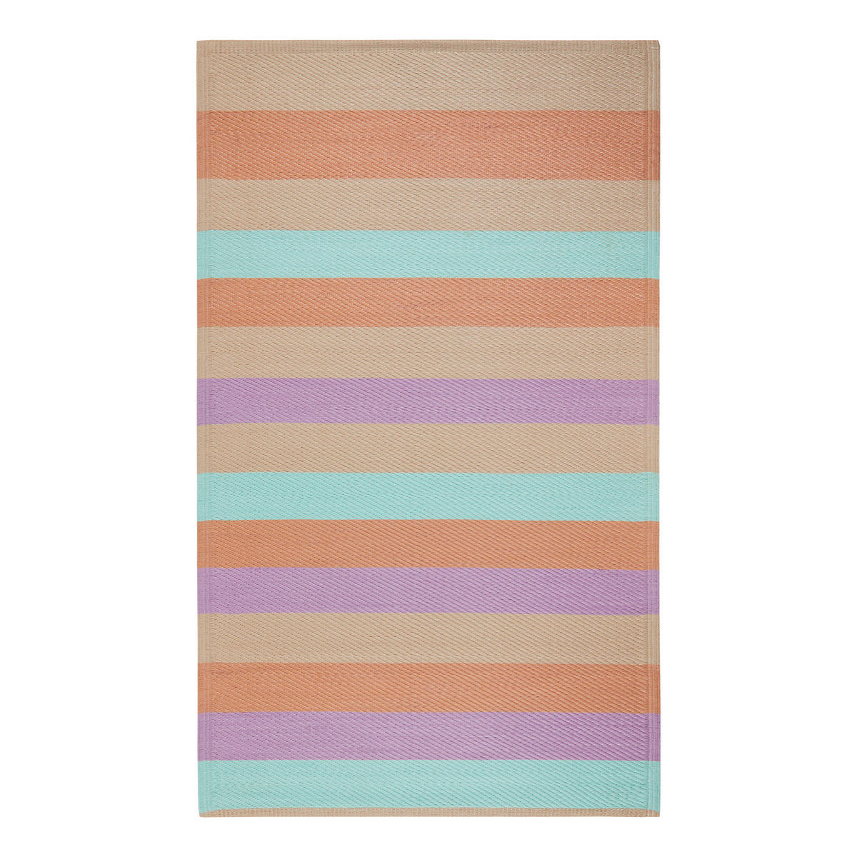 OUTDOORTEPPICH Colour Clash Streifen 150x90 cm - Multicolor, Kunststoff (150/90cm) - Butlers