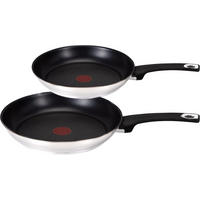 PFANNEN-SET E30 Jamie Oliver Silber 2-Teilig - Schwarz, Metall - Tefal