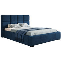 BETT Blau BEN 7 180x200 cm - Dunkelblau, Textil (180/200cm) - Sepro Meble