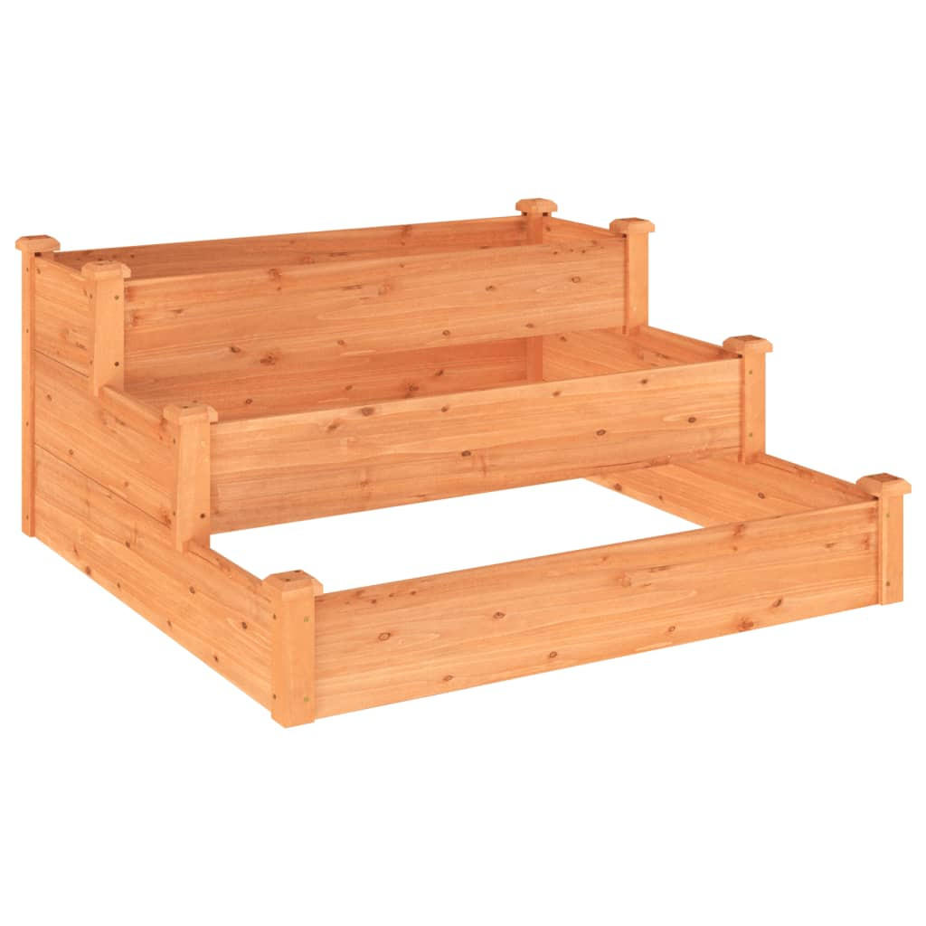furnicato Hochbeet Braun 120x56x120 cm
